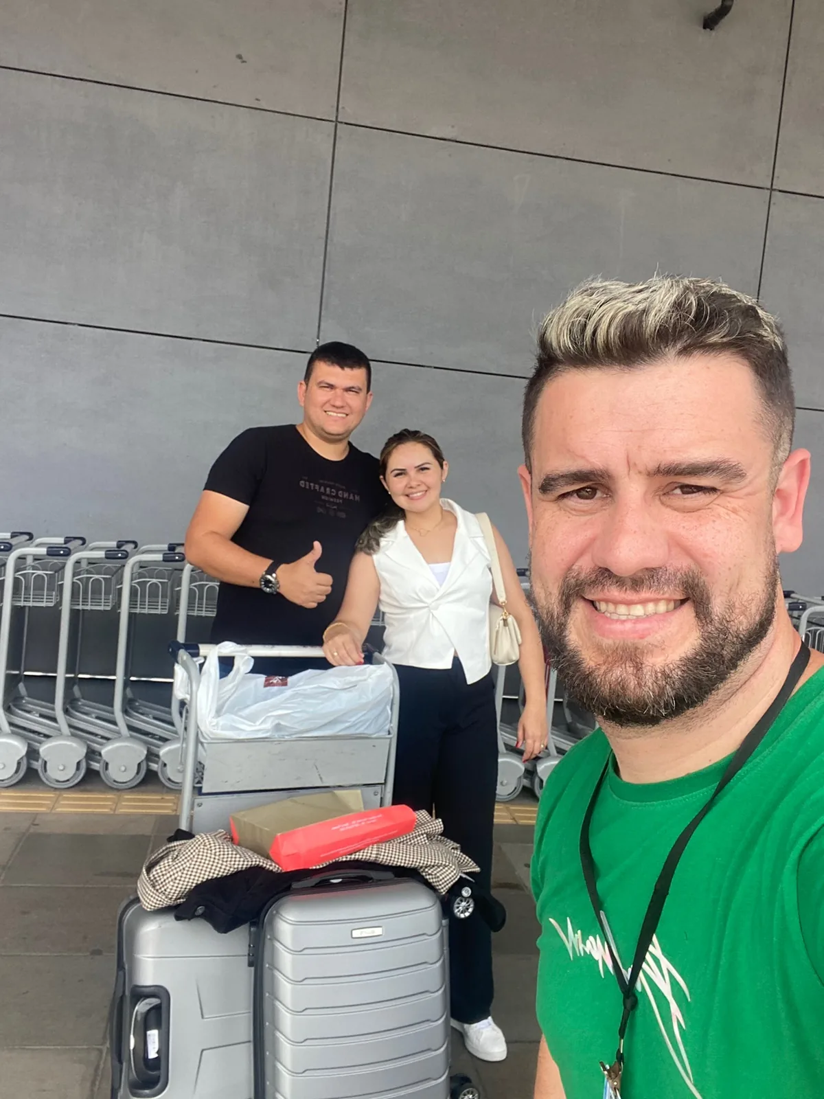 Clientes atendidos pela Franco Transfer no aeroporto
